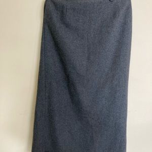 Eddie Bauer long wool skirt with pockets!